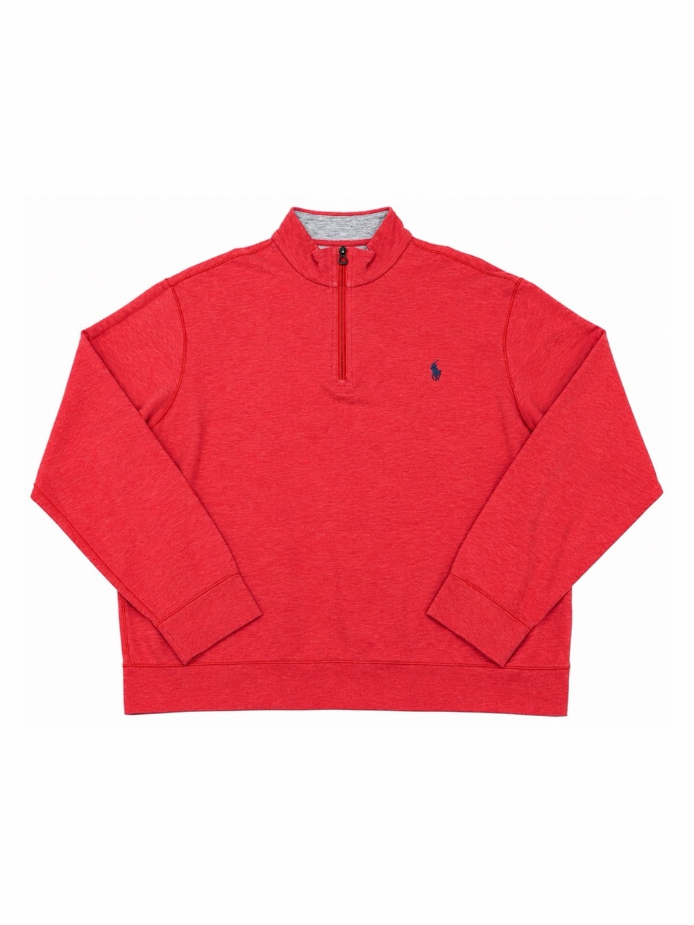 Polo Ralph Lauren Quarter Zip Pullover Men’s L Red Heather Preppy Golf